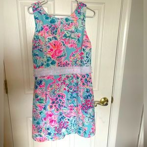 Lilly Pulitzer Arden Shift Dress, Serene Blue Gypsea, Size XL